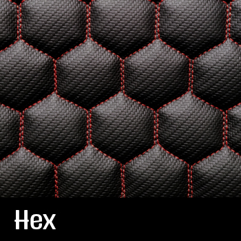 hex quilted custom seat covers