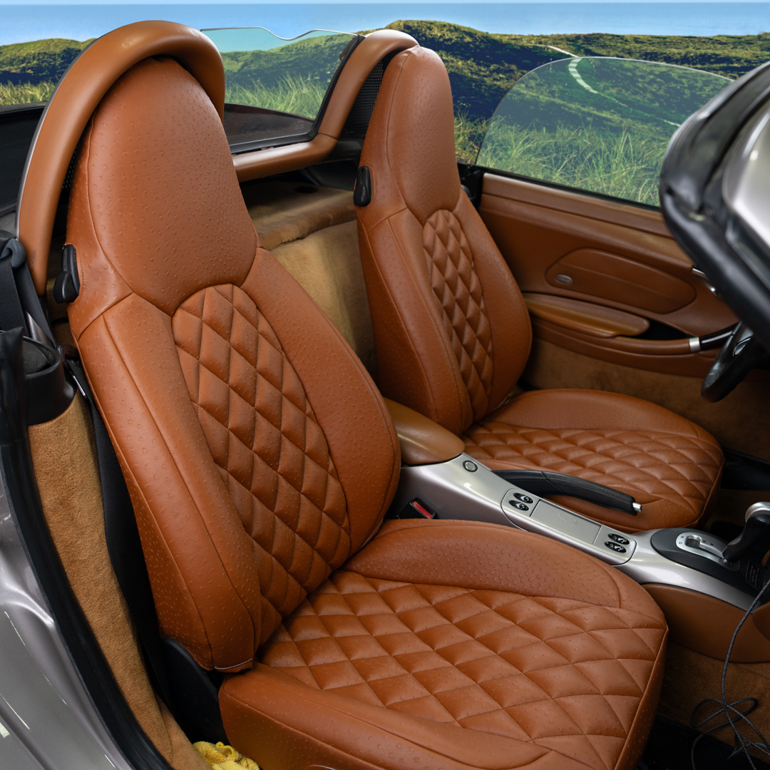 diamond quilted custom seat covers