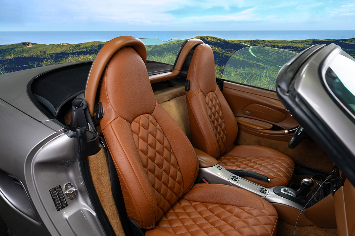 the luxury look of custom seat covers
