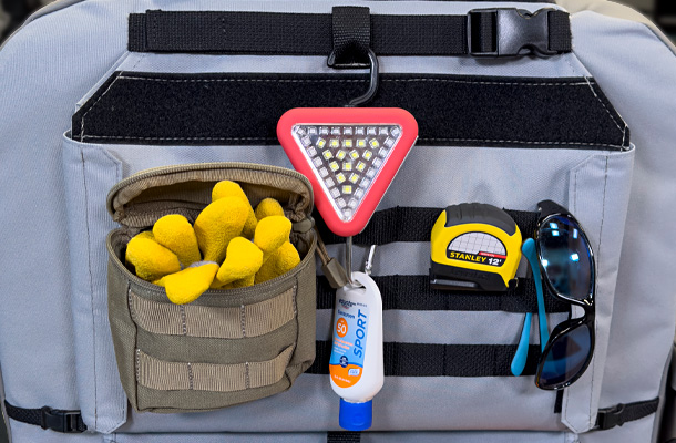 MOLLE webbing in special OPS package